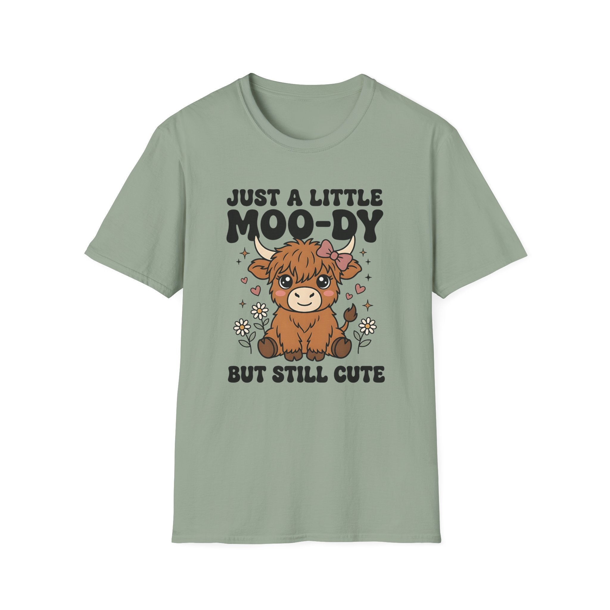 Moody Highland Cow T-Shirt