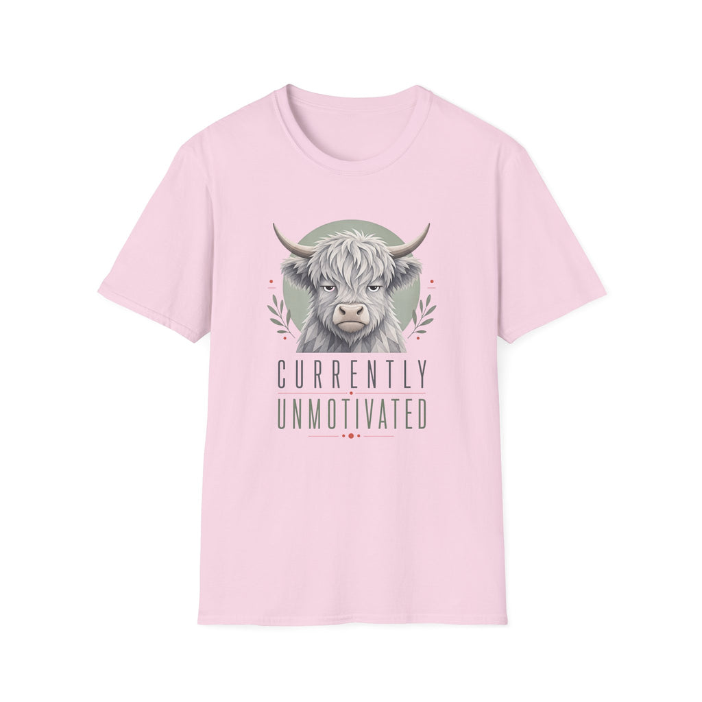 Unmotivated Highland Cow T-Shirt
