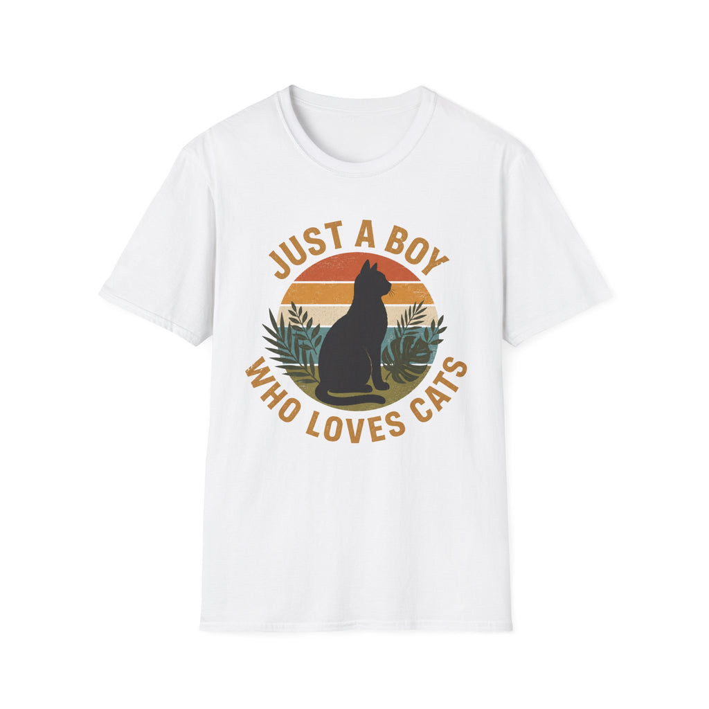 Boy Loves Cat T-Shirt