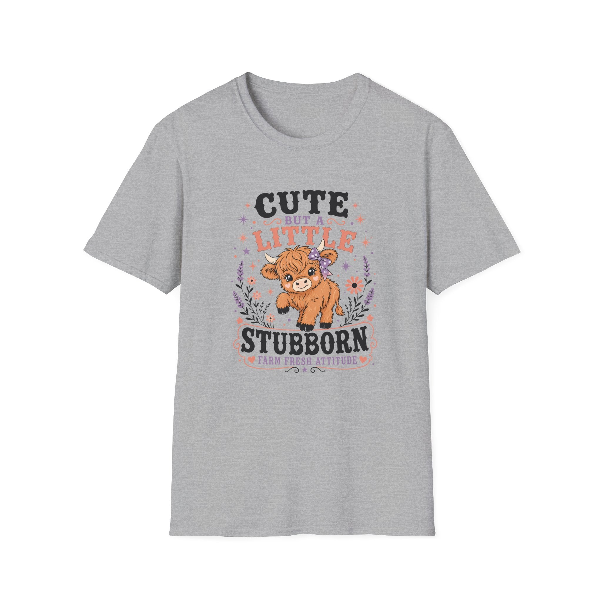 Stubborn Highland Cow T-Shirt