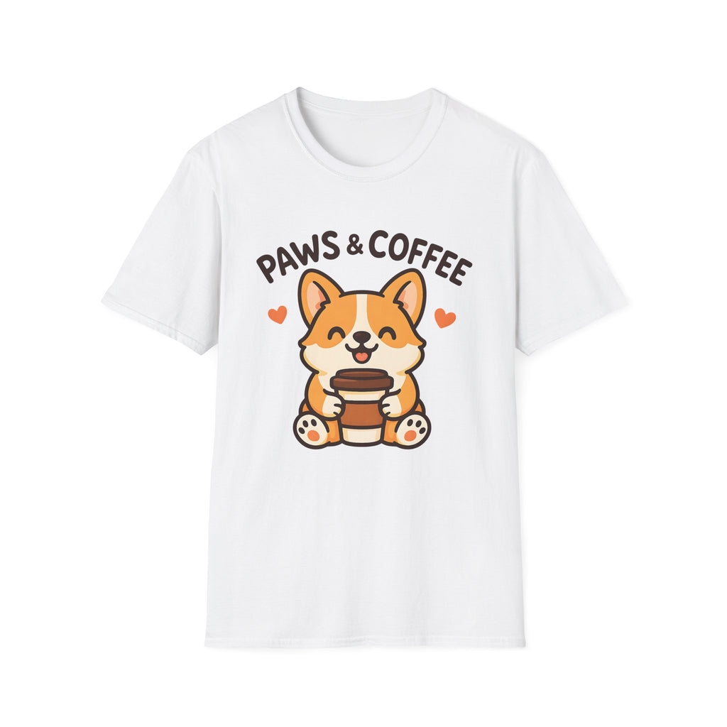 Paws Coffee Dog T-Shirt