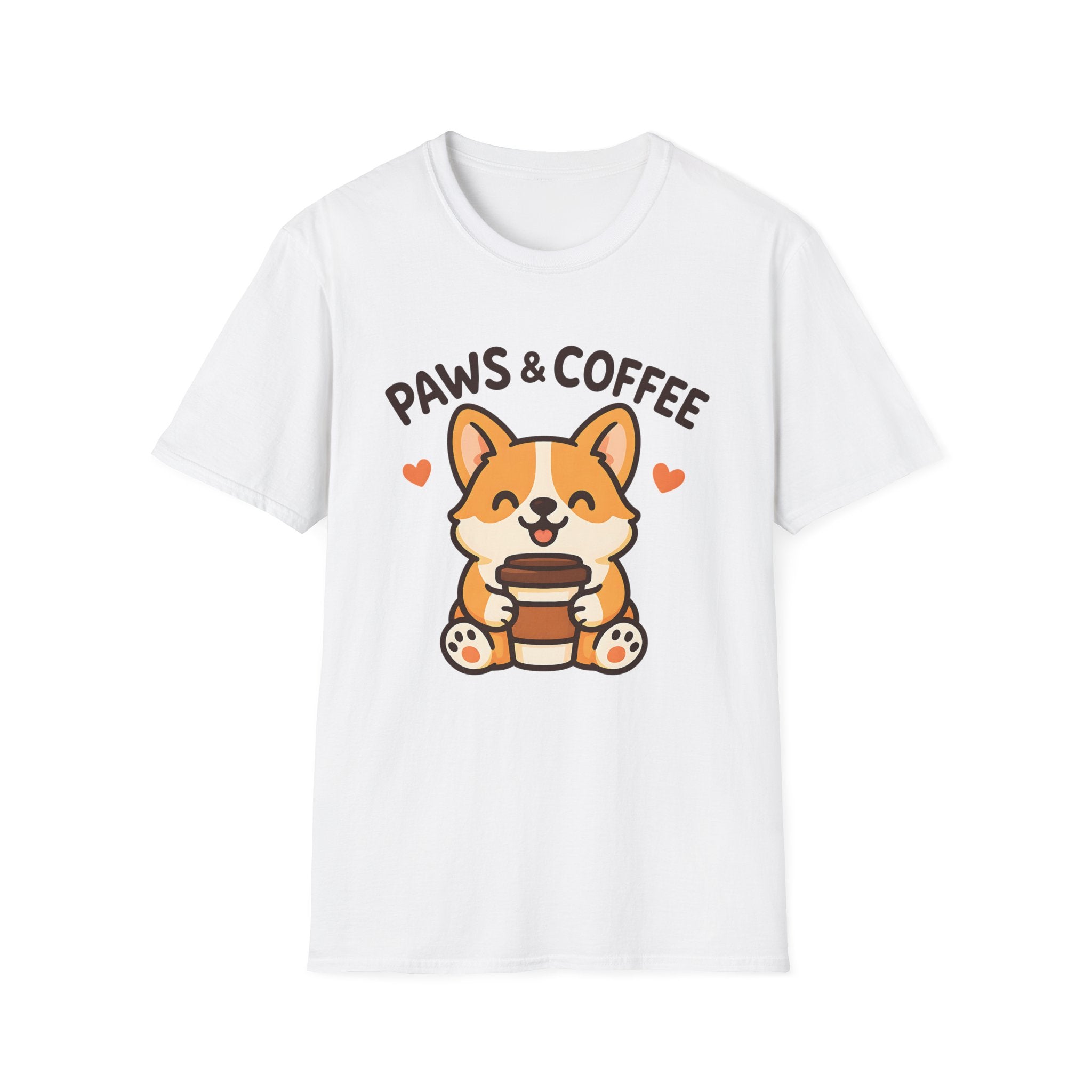 Paws Coffee Dog T-Shirt
