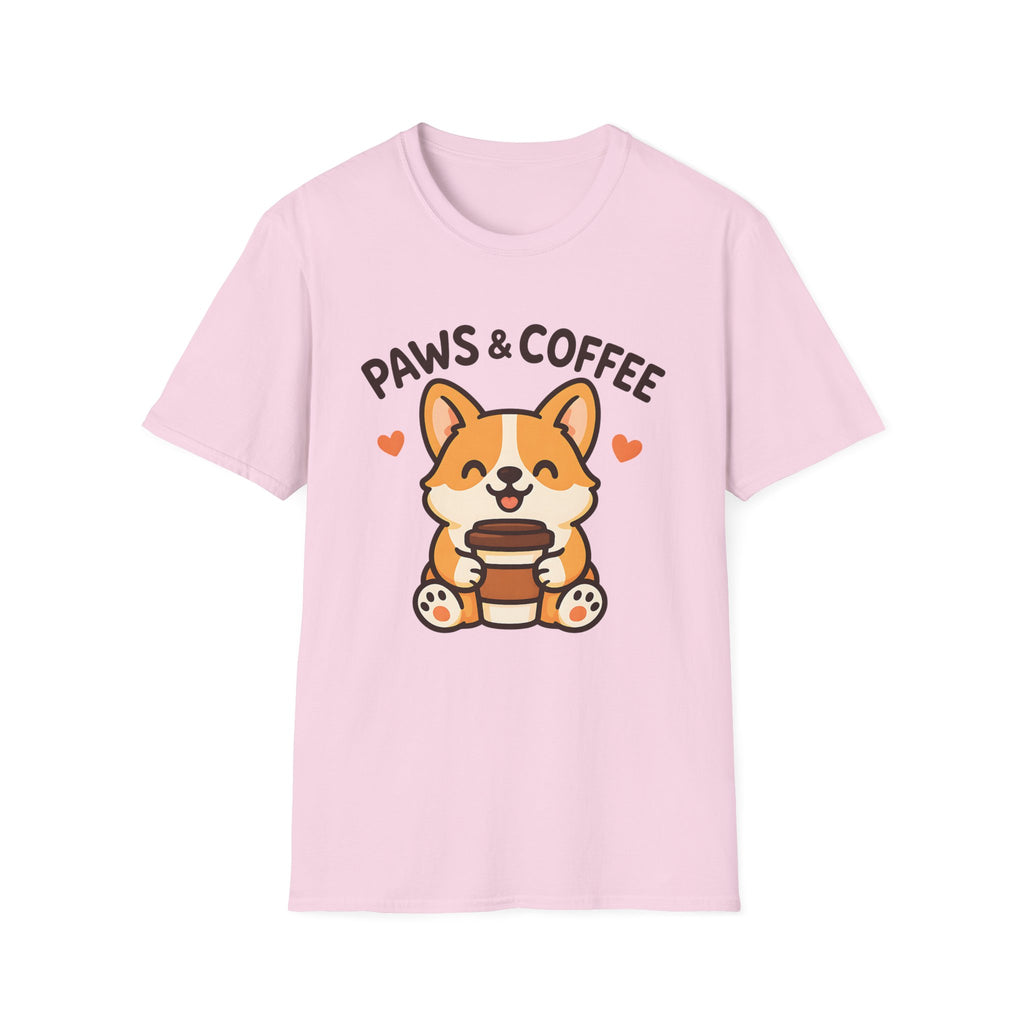 Paws Coffee Dog T-Shirt