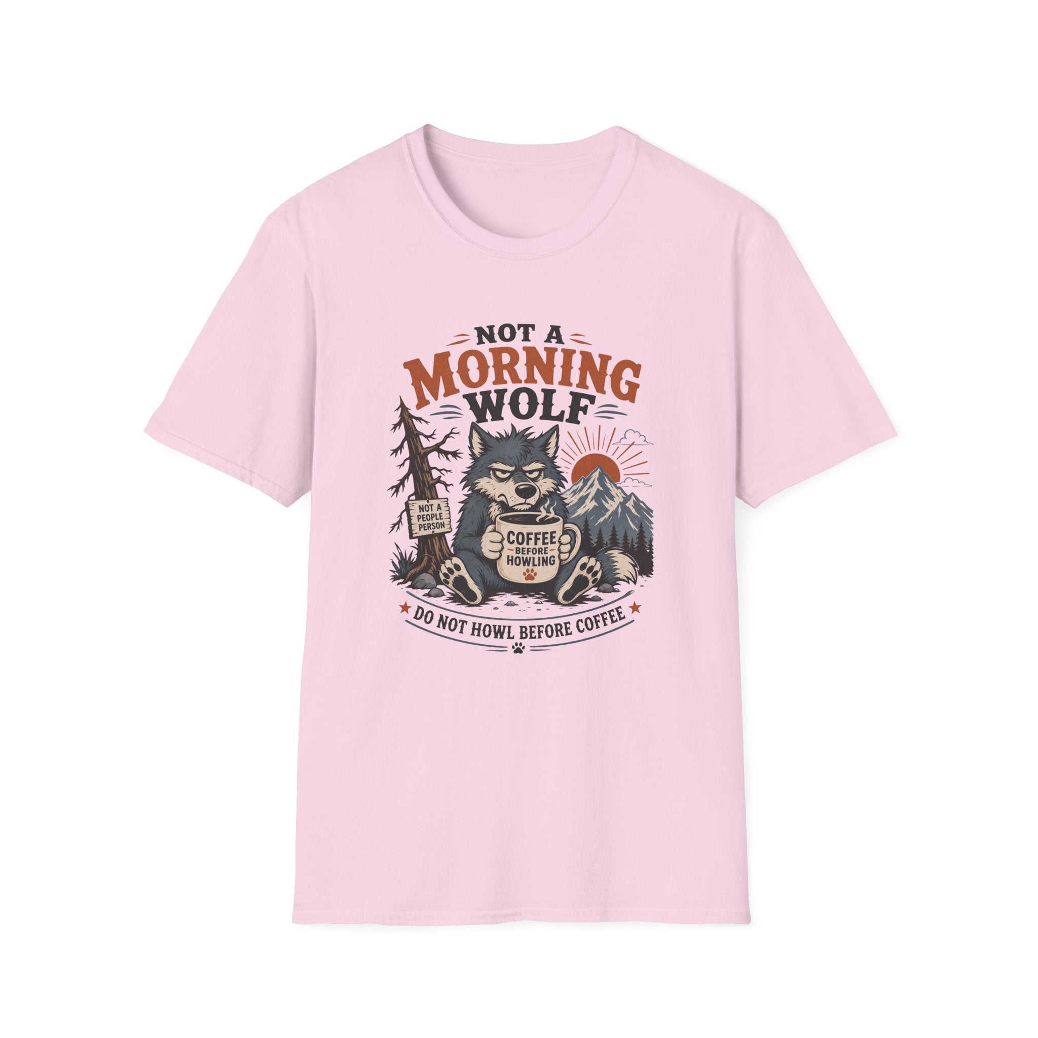 Not Morning Wolf T-Shirt