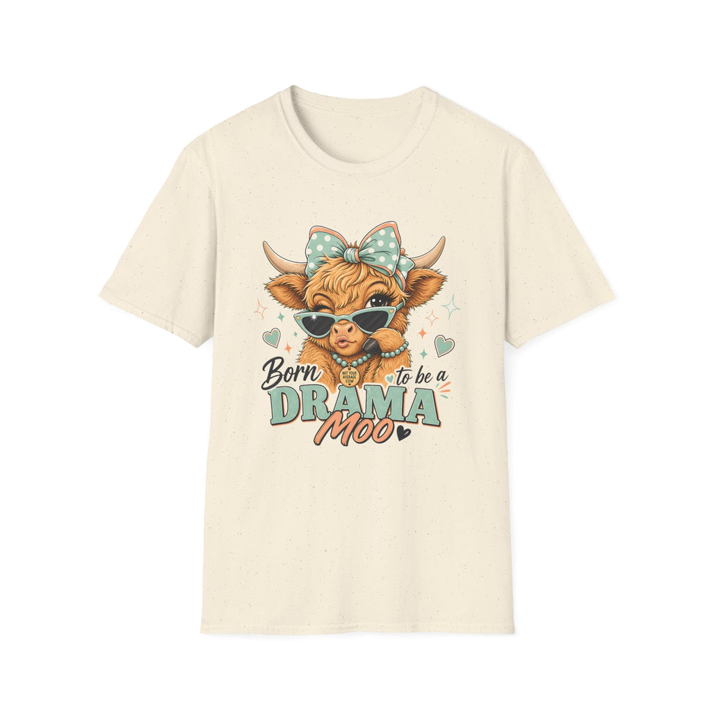 Drama Moo Highland Cow T-Shirt