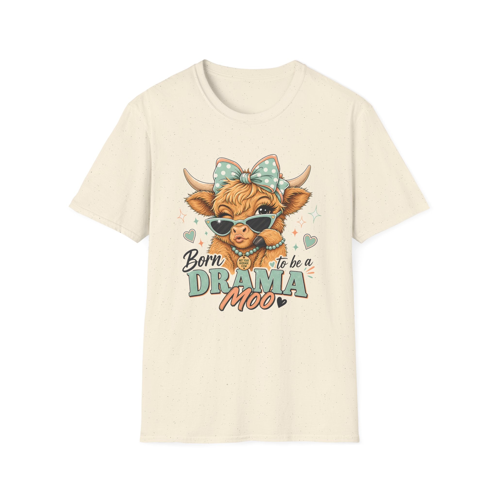 Drama Moo Highland Cow T-Shirt