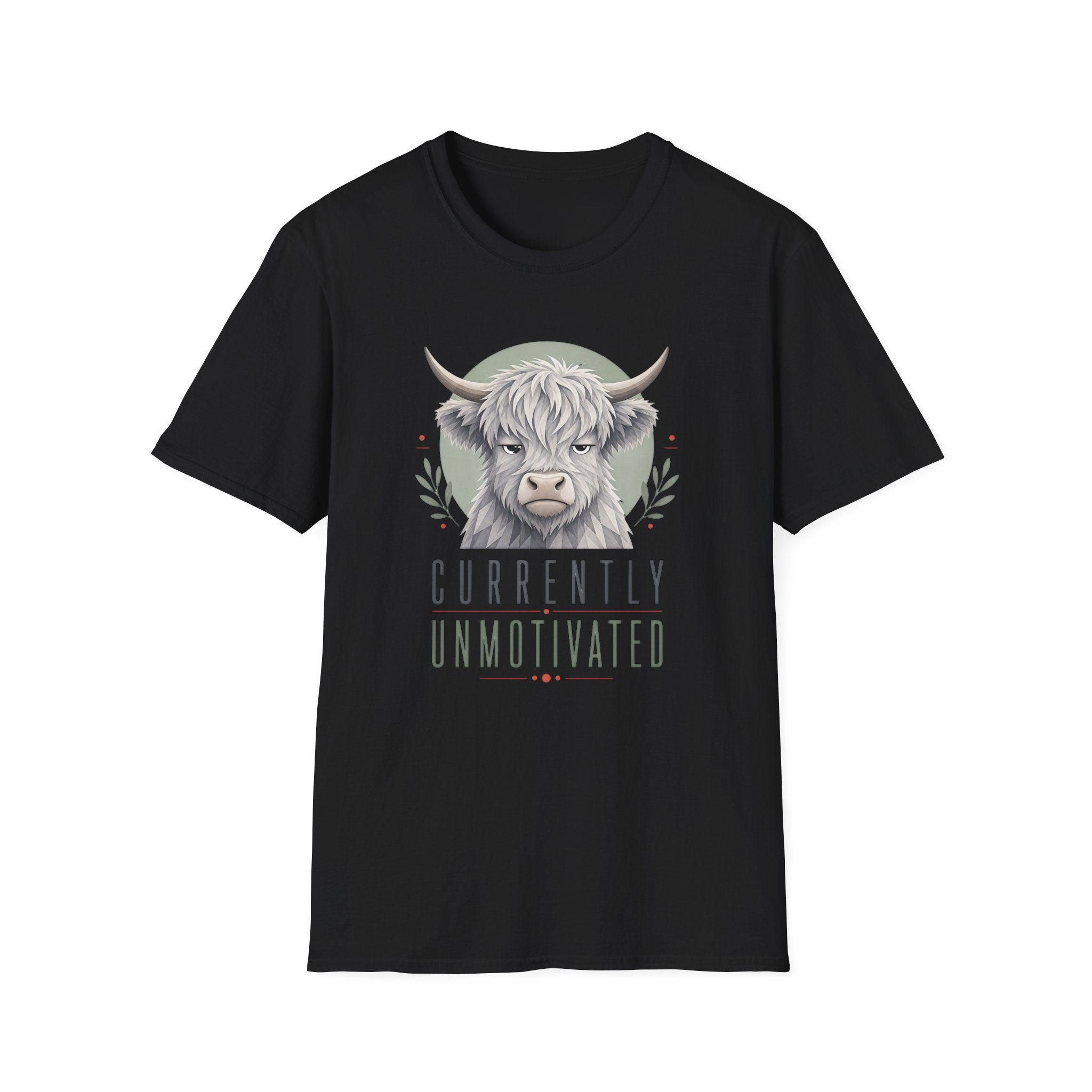 Unmotivated Highland Cow T-Shirt