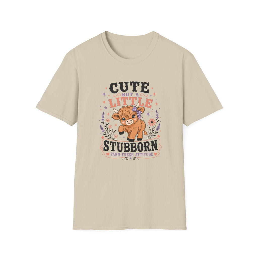 Stubborn Highland Cow T-Shirt