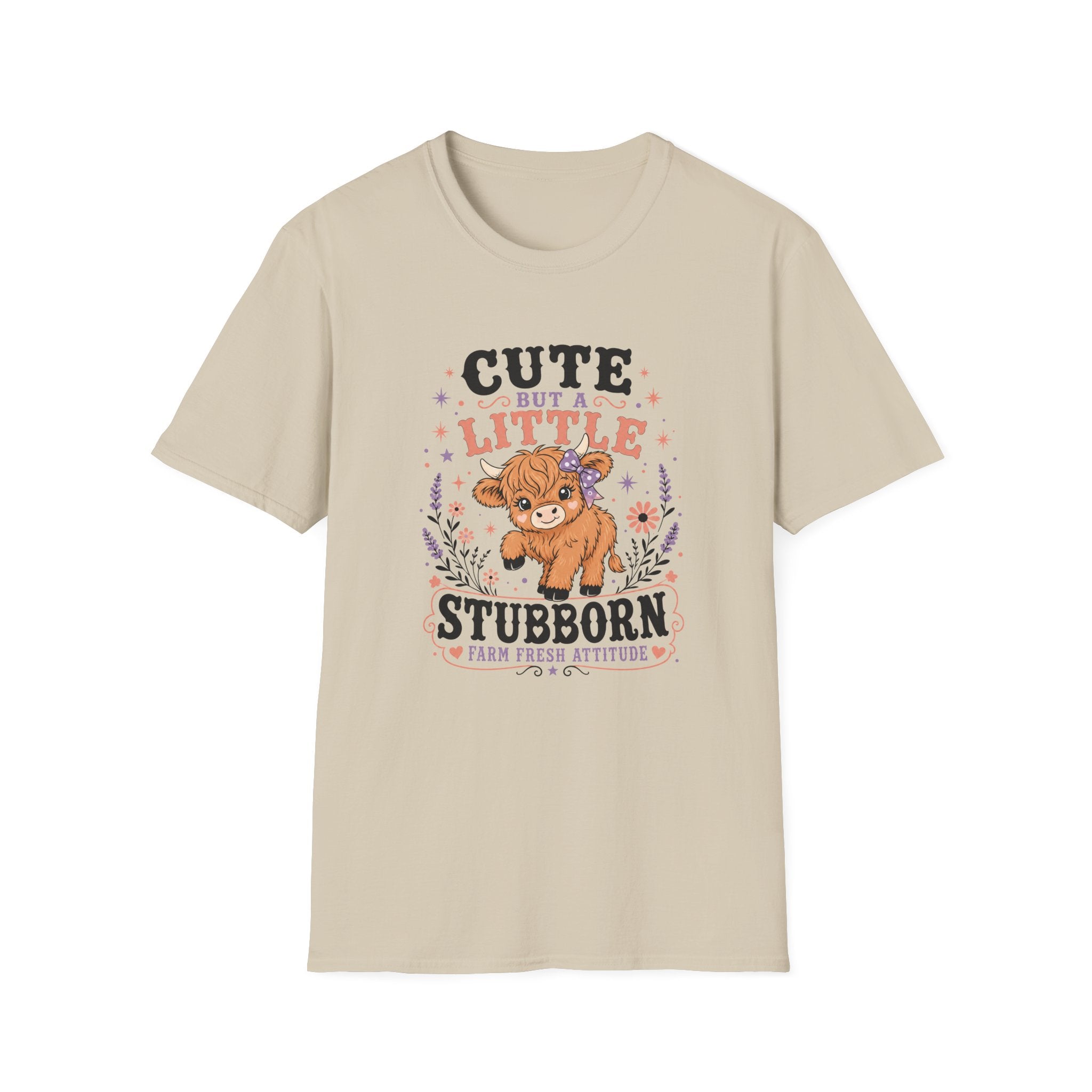 Stubborn Highland Cow T-Shirt