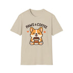 Paws Coffee Dog T-Shirt