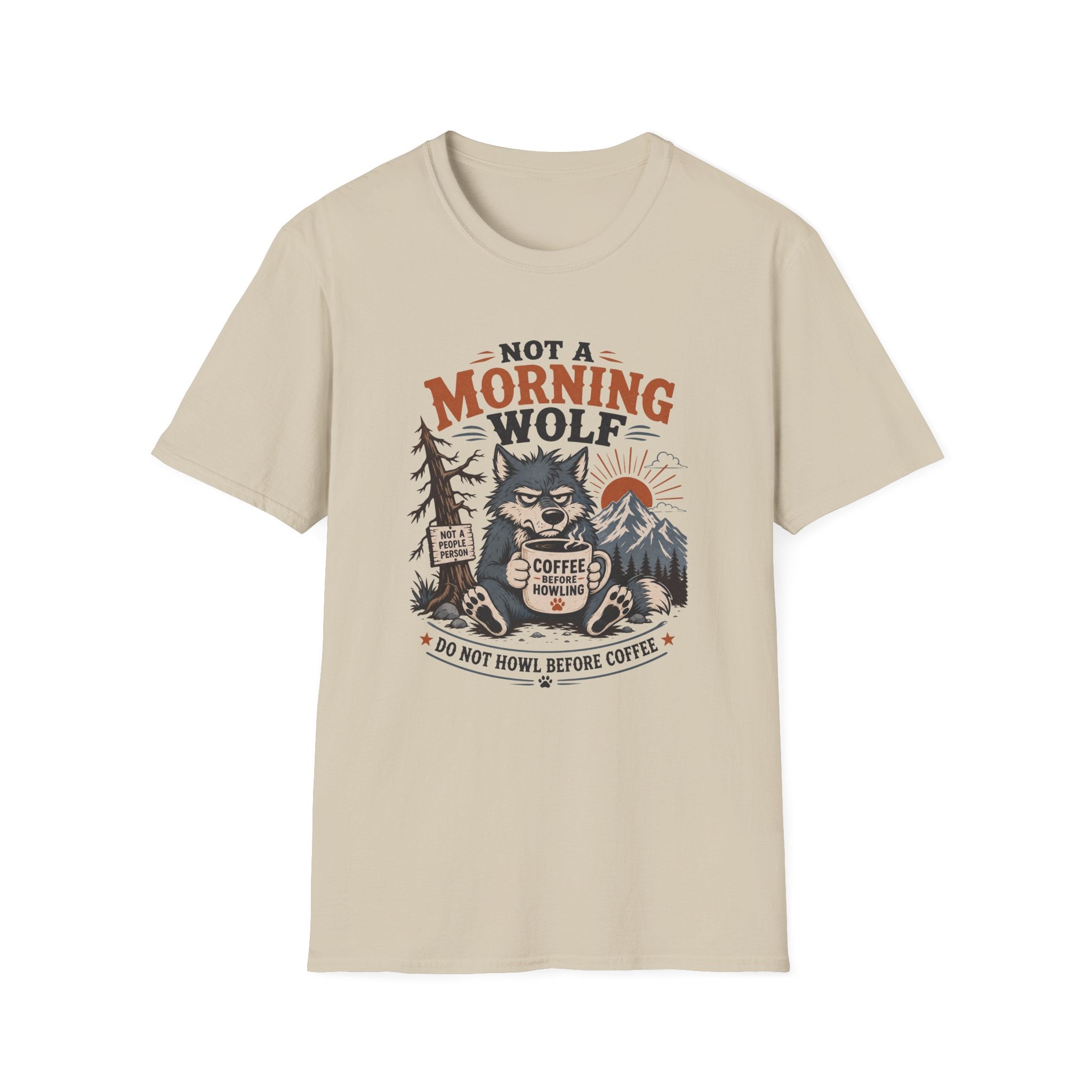 Not Morning Wolf T-Shirt