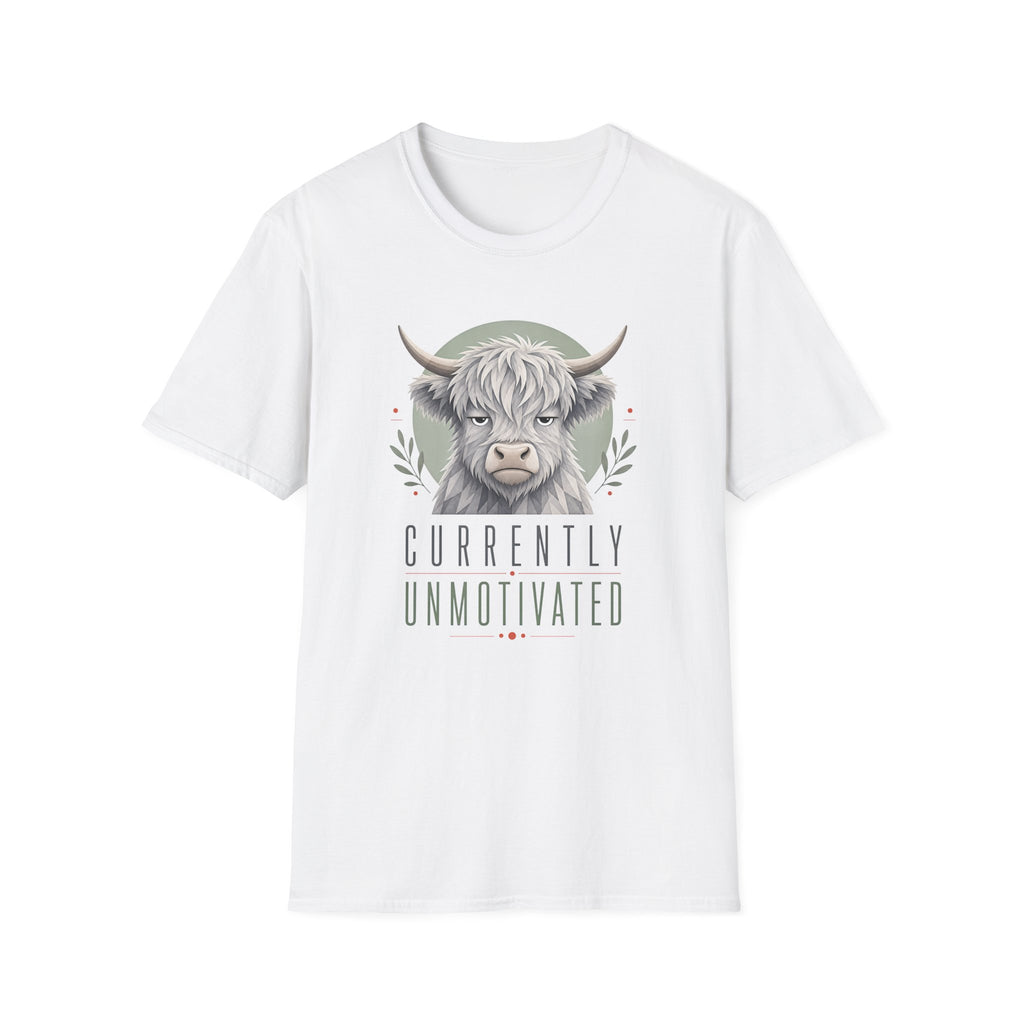 Unmotivated Highland Cow T-Shirt
