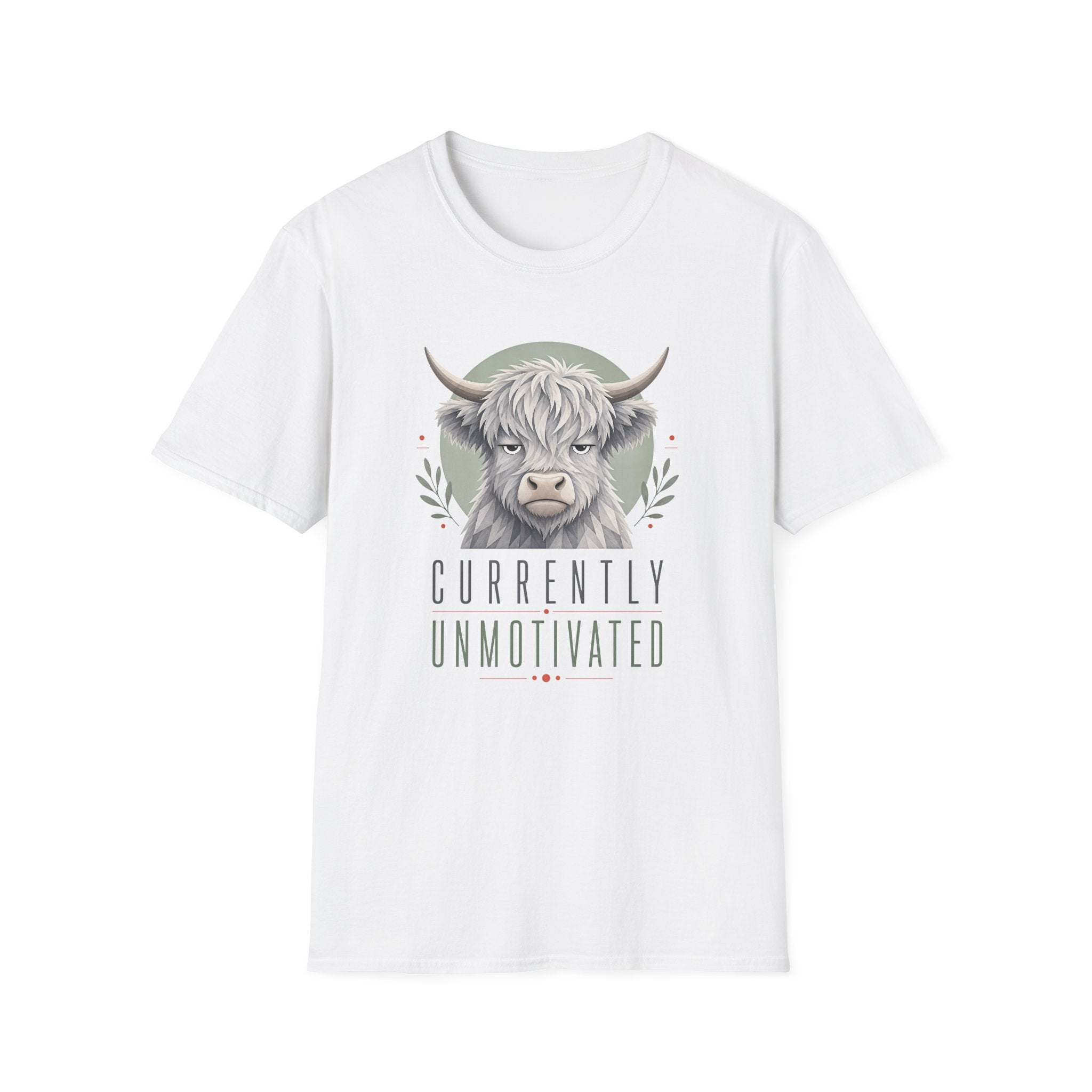 Unmotivated Highland Cow T-Shirt