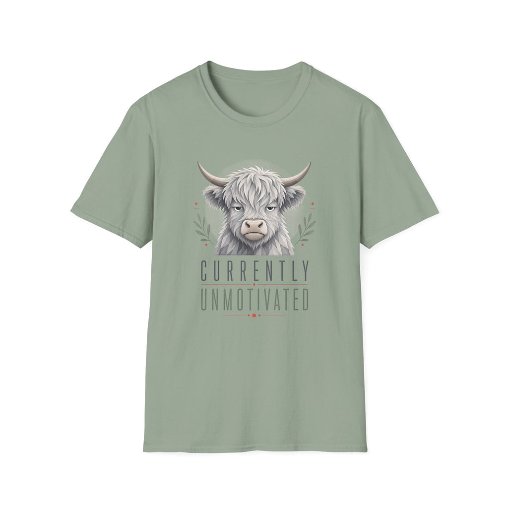 Unmotivated Highland Cow T-Shirt
