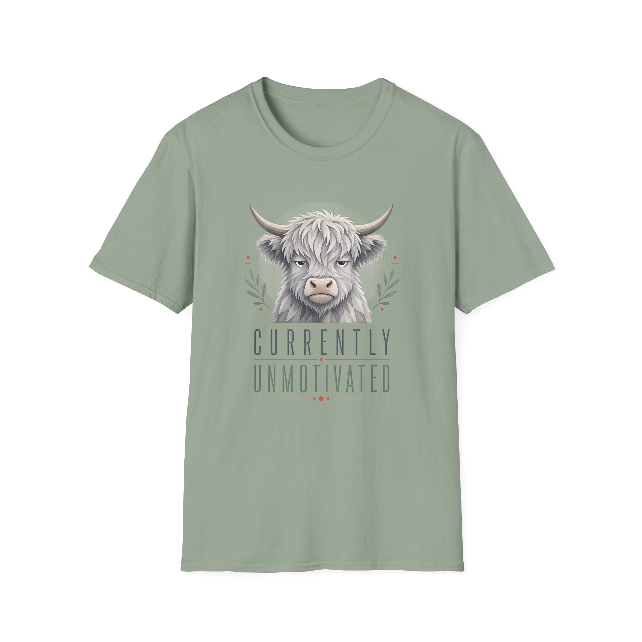 Unmotivated Highland Cow T-Shirt