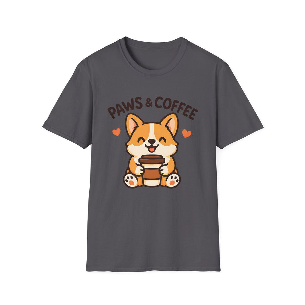 Paws Coffee Dog T-Shirt