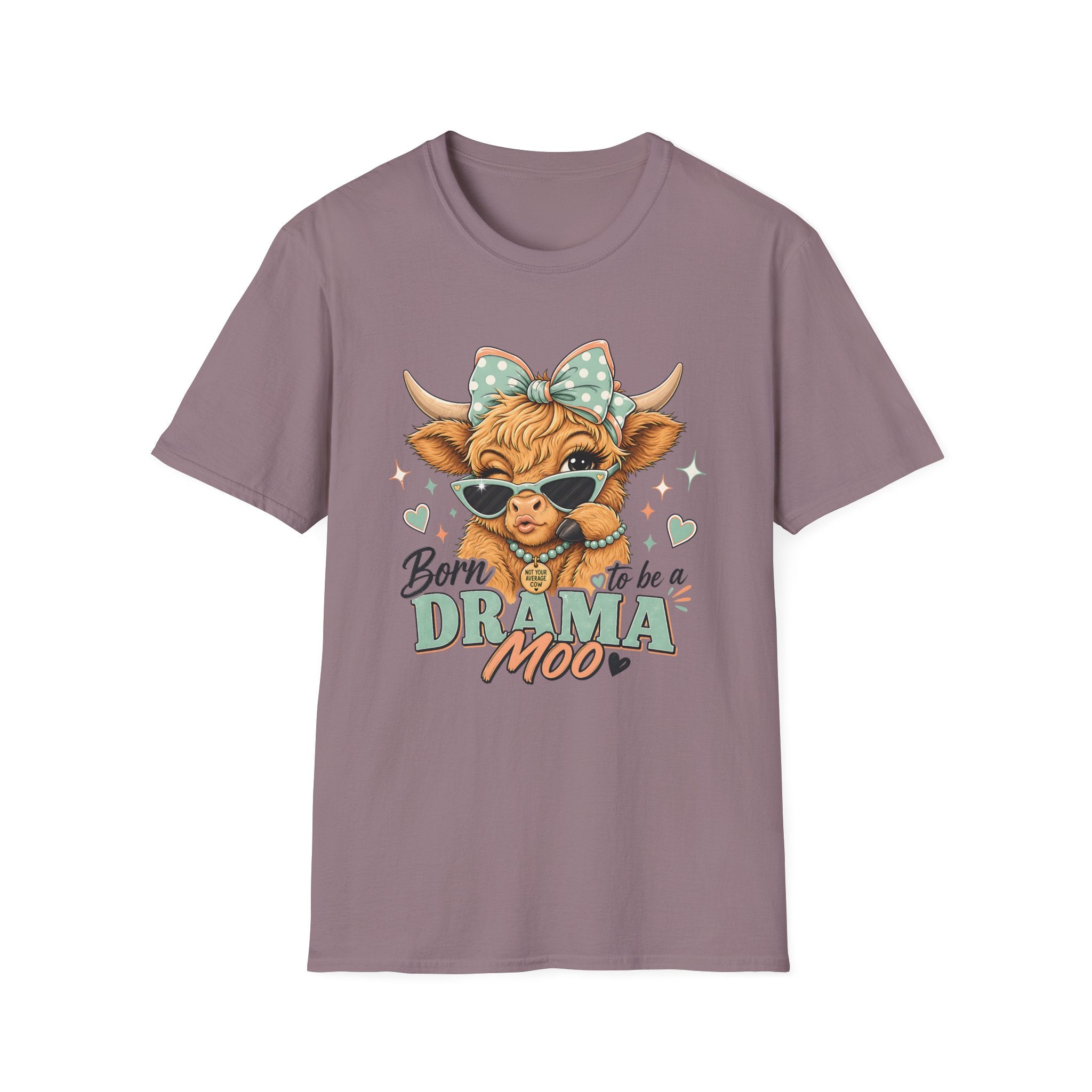 Drama Moo Highland Cow T-Shirt