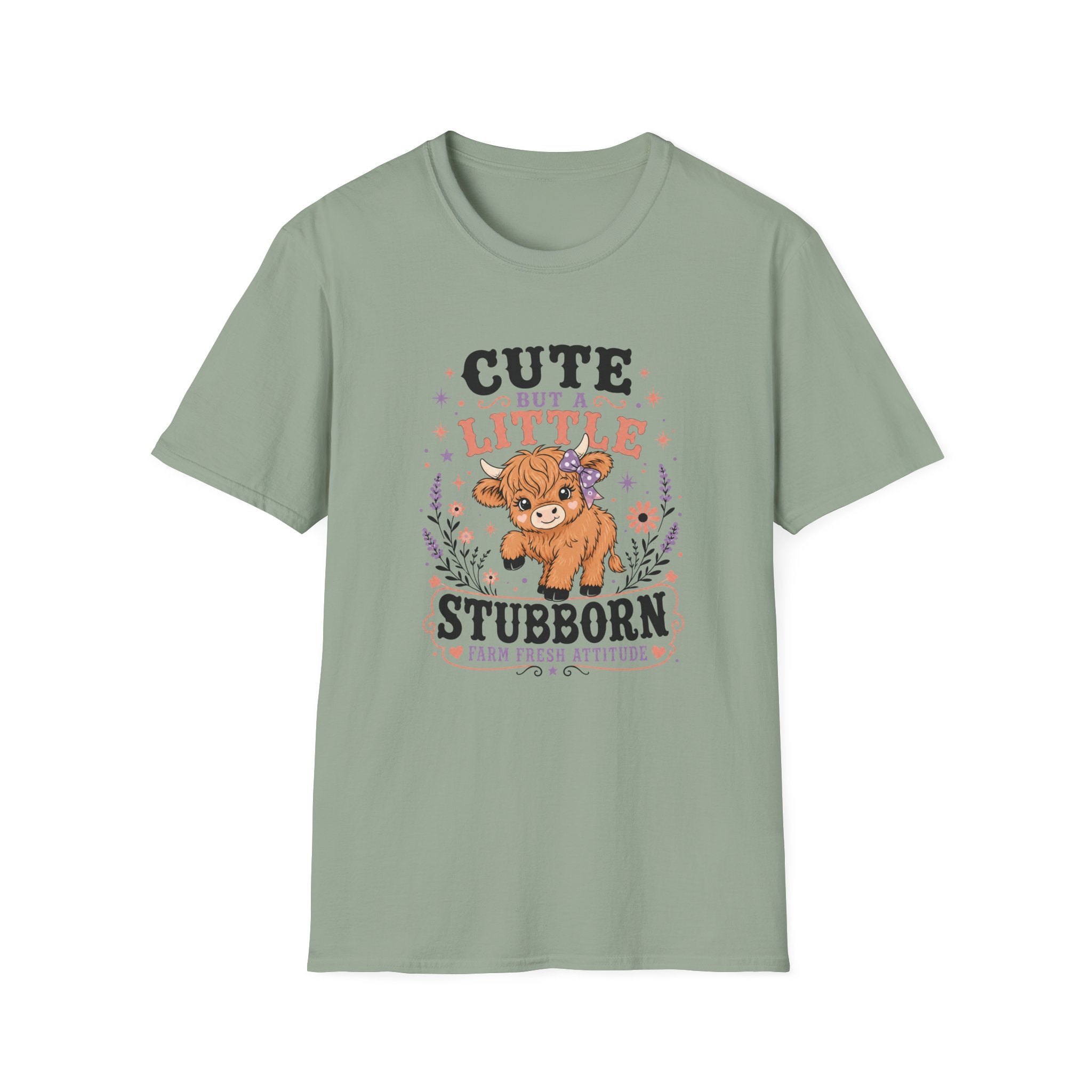 Stubborn Highland Cow T-Shirt