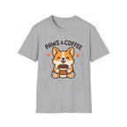Paws Coffee Dog T-Shirt