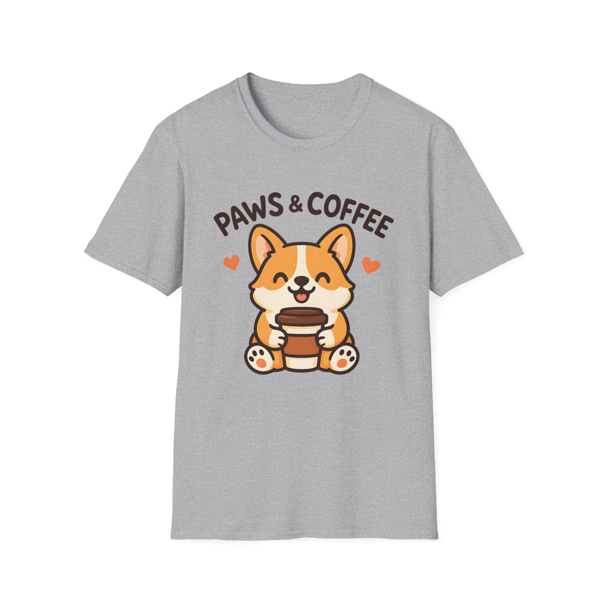 Paws Coffee Dog T-Shirt