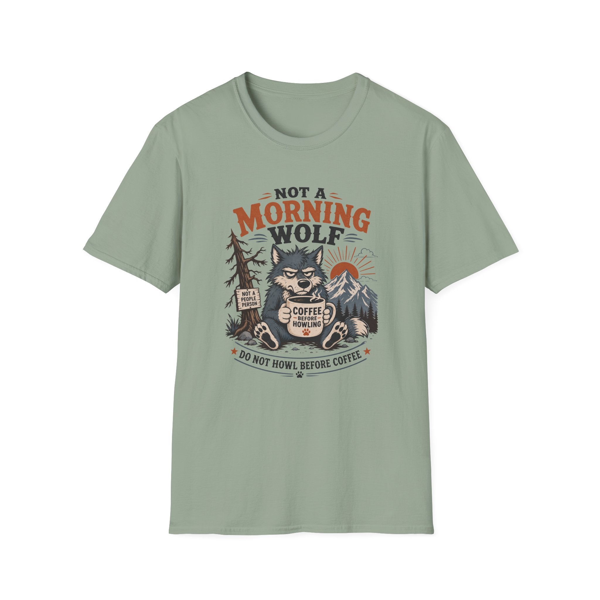 Not Morning Wolf T-Shirt