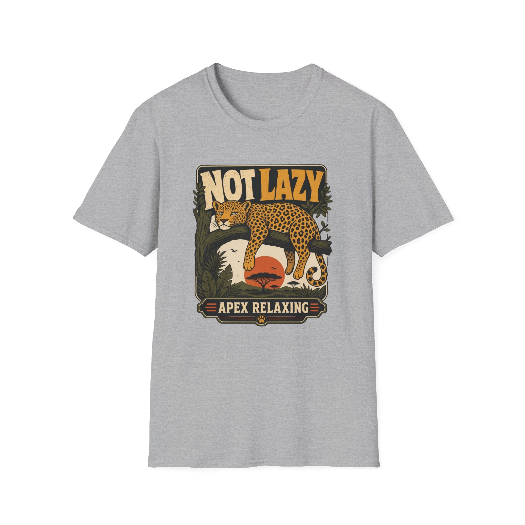Not Lazy Leopard T-Shirt