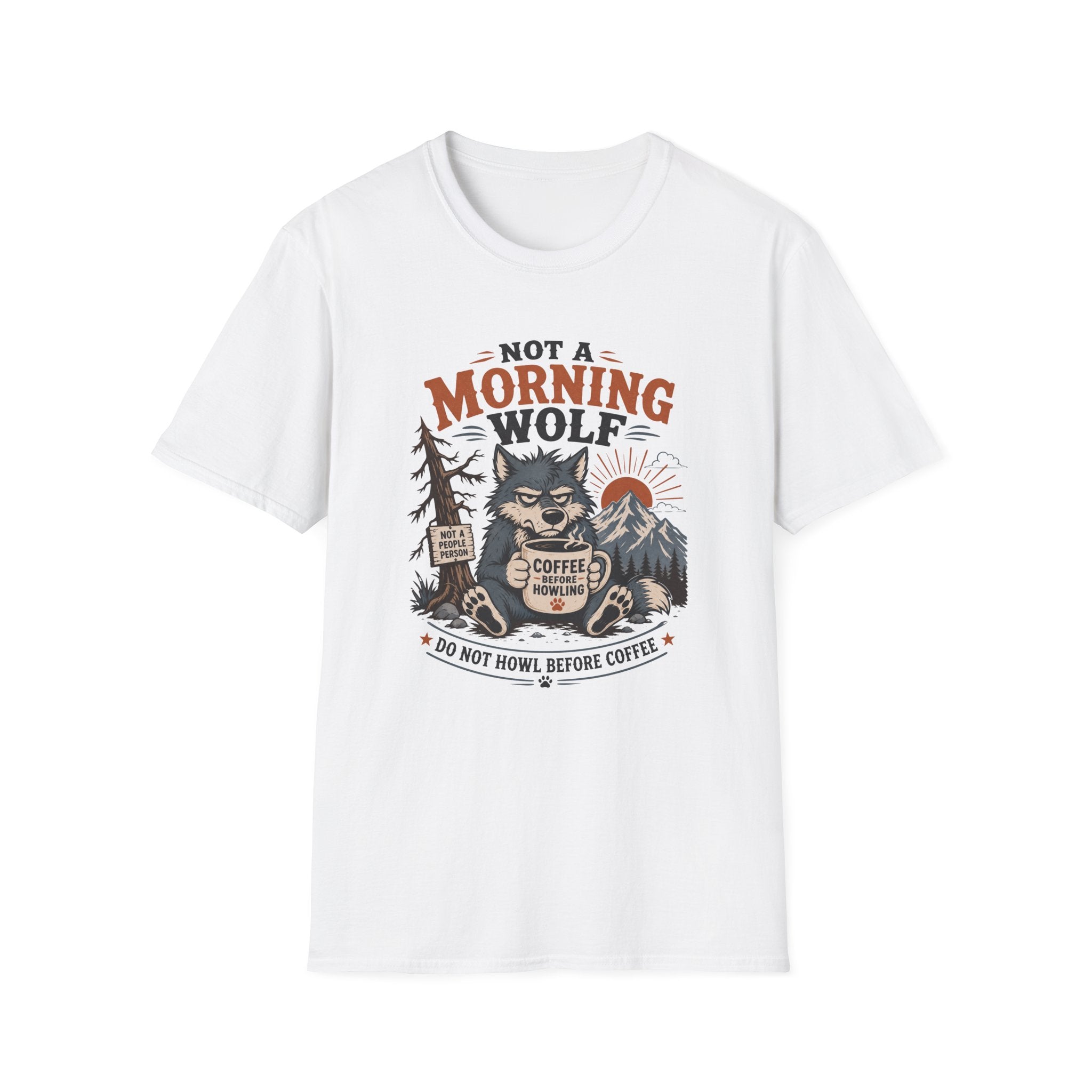 Not Morning Wolf T-Shirt