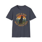 Boy Loves Cat T-Shirt