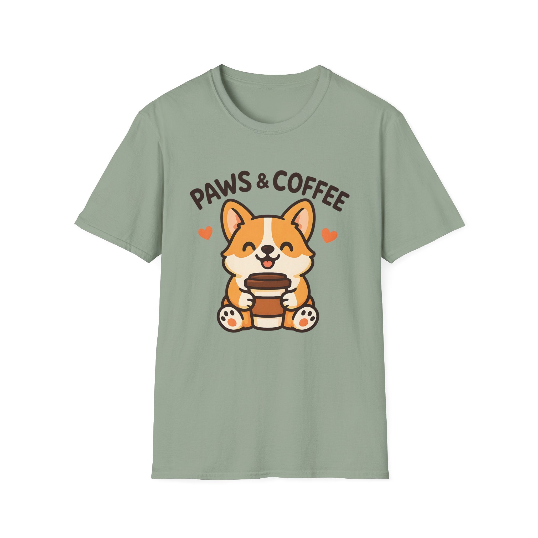 Paws Coffee Dog T-Shirt