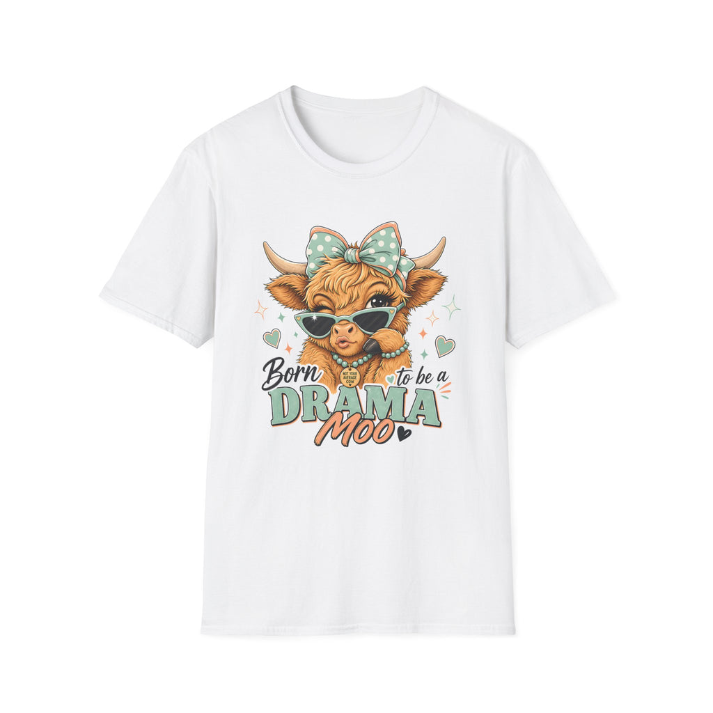 Drama Moo Highland Cow T-Shirt
