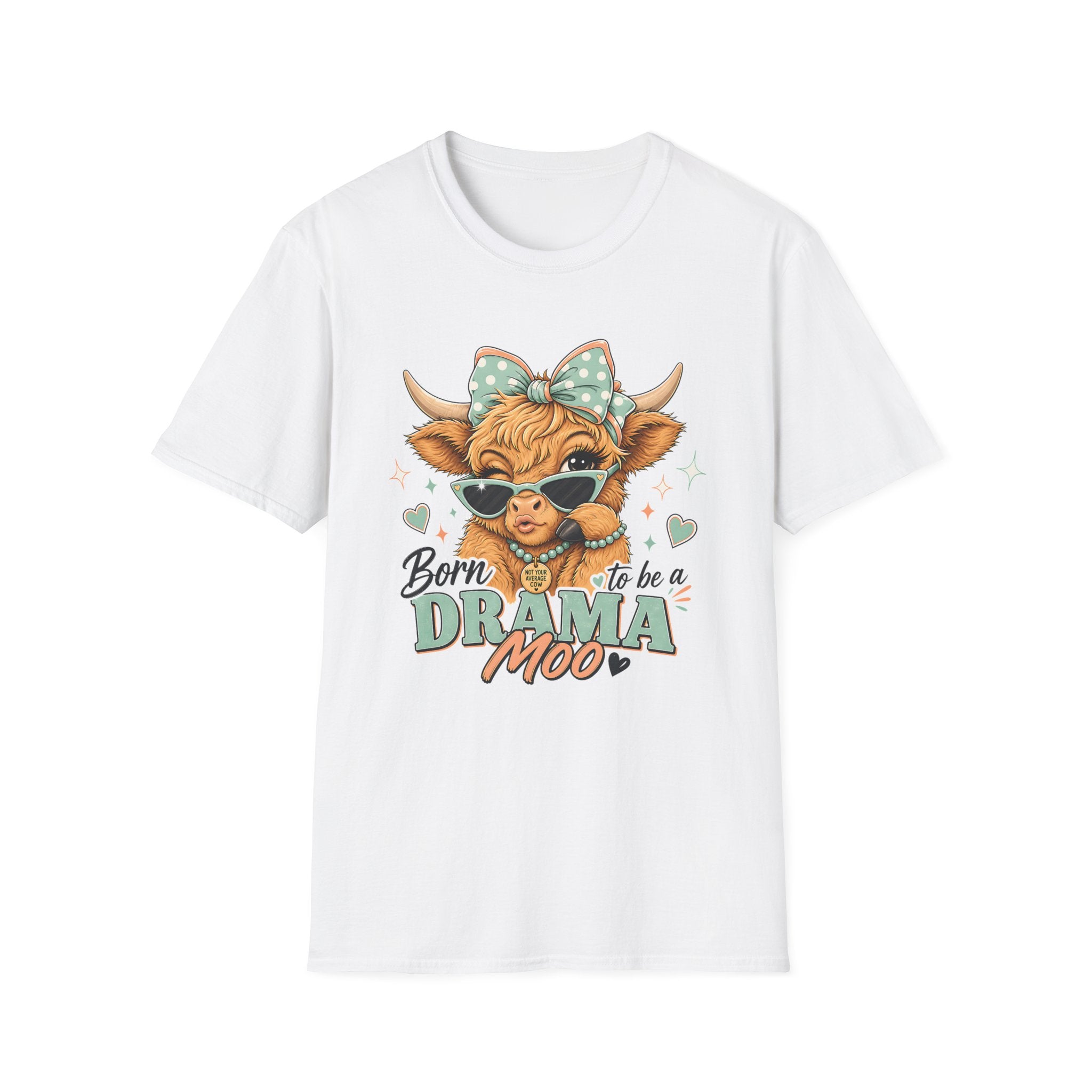 Drama Moo Highland Cow T-Shirt