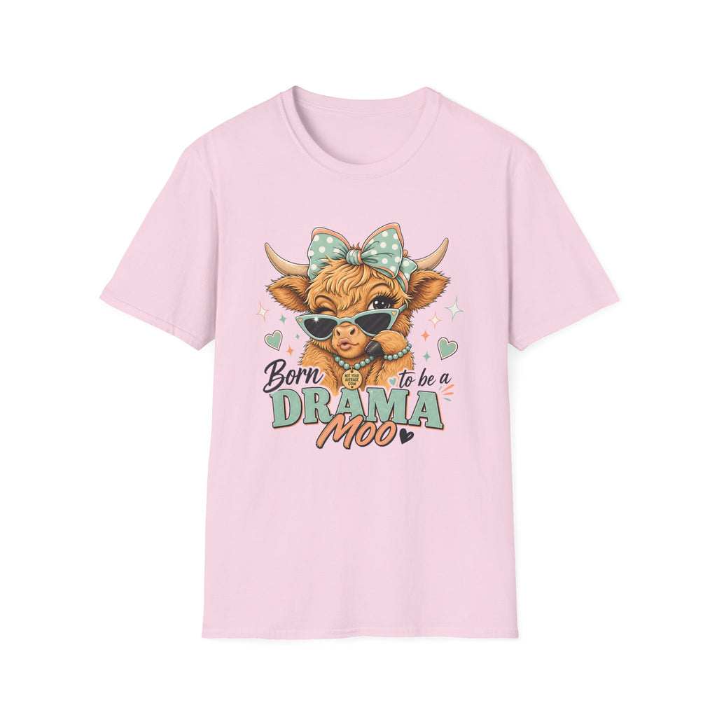 Drama Moo Highland Cow T-Shirt