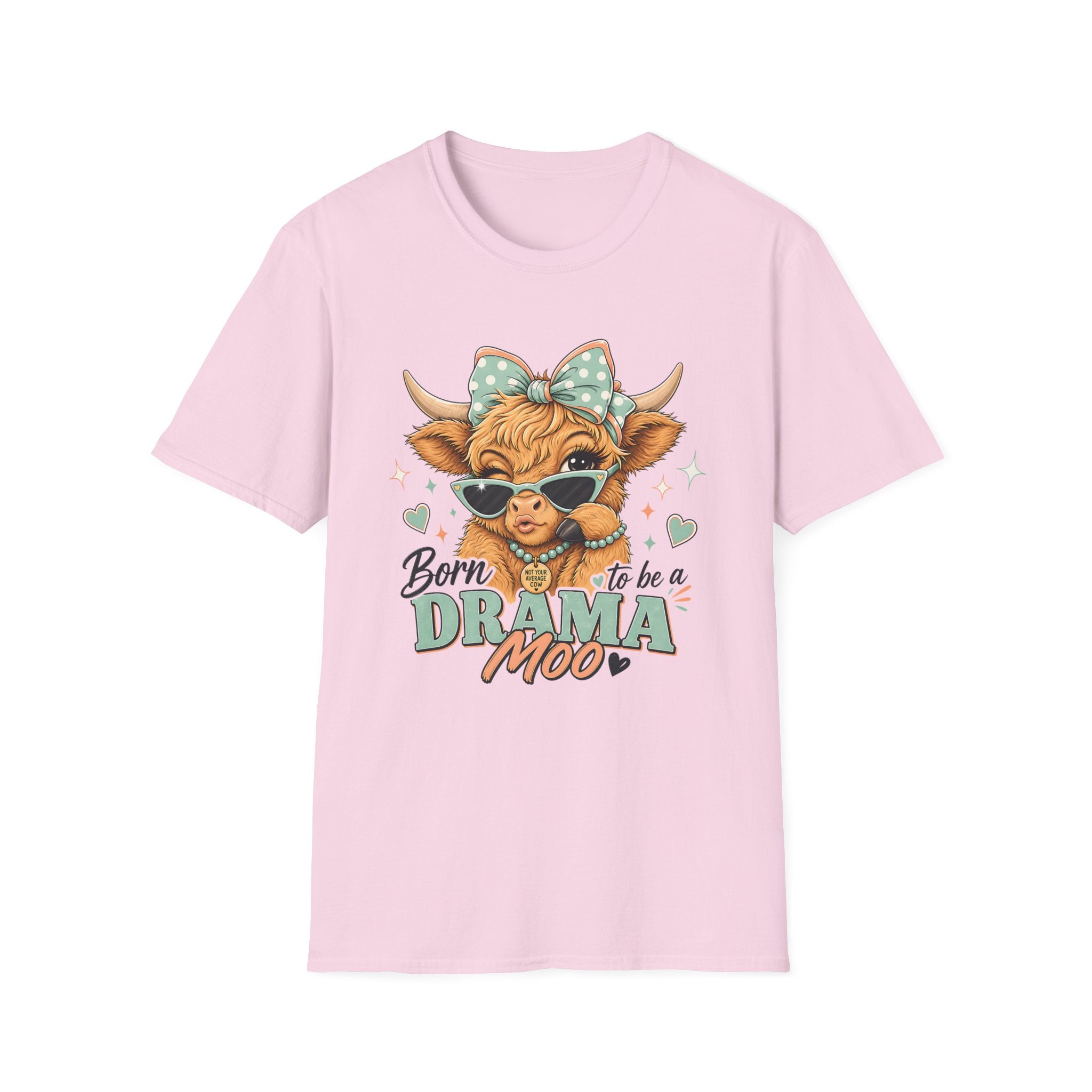 Drama Moo Highland Cow T-Shirt
