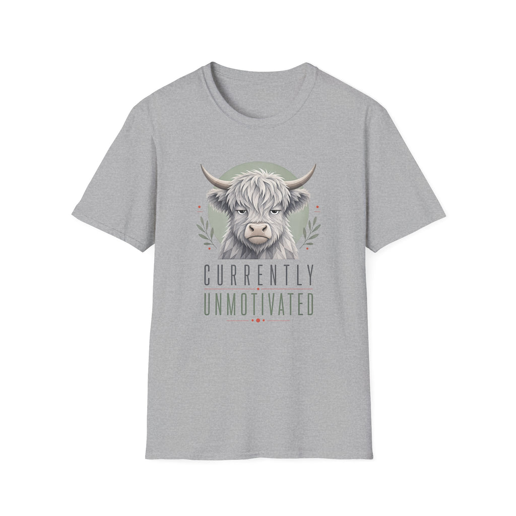 Unmotivated Highland Cow T-Shirt