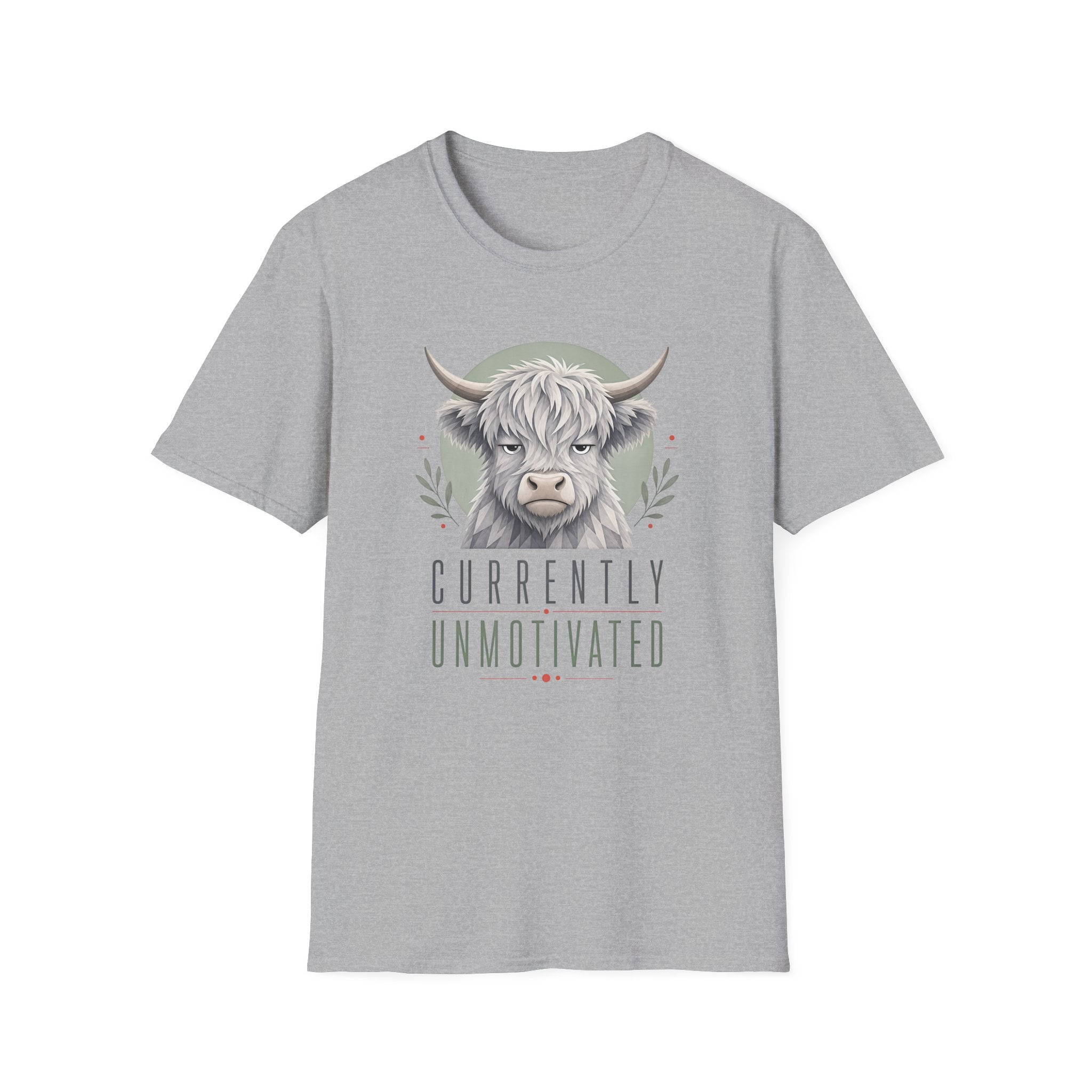 Unmotivated Highland Cow T-Shirt
