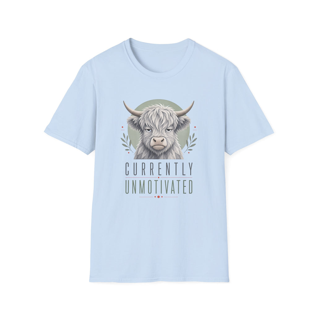 Unmotivated Highland Cow T-Shirt