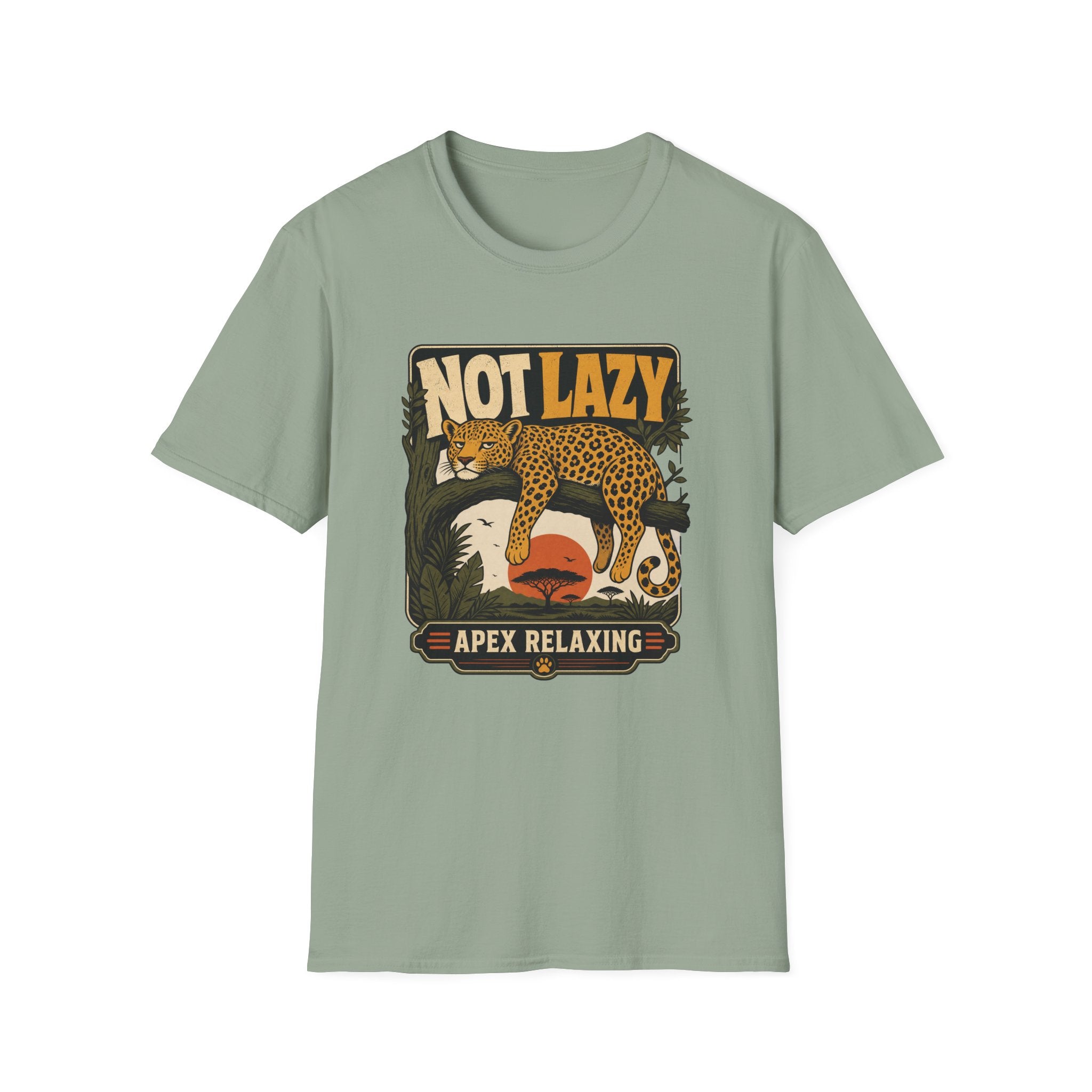 Not Lazy Leopard T-Shirt